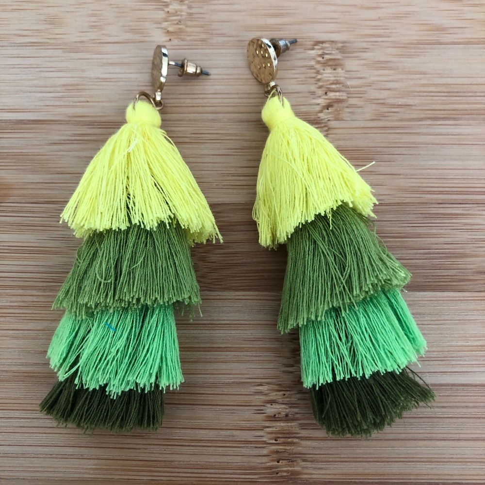 Four Tier Tassel Earrings